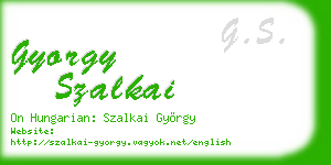 gyorgy szalkai business card